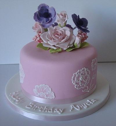Roses and Anemones - Cake by ClearlyCake