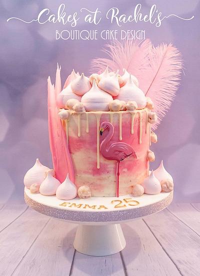 Flamingo meringo  - Cake by CakesAtRachels