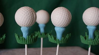 Golf Ball pops - Cake by paula0712