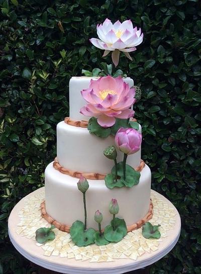 Lotus' flower...Oriental garden - Cake by Piro Maria Cristina