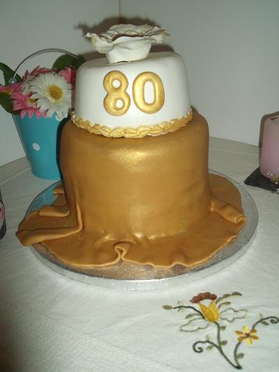 80th Birthday cake - Cake by Lígia Cookies&Cakes