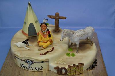 American Indian - Cake by JarkaSipkova