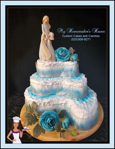 Mommy & Me Winter Tea Party Cake - Cake by Janis