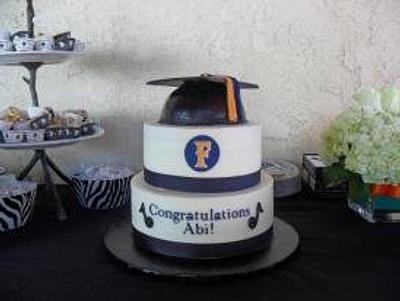 Cal State Fullerton graduation cake - Cake by Danielle Lechuga