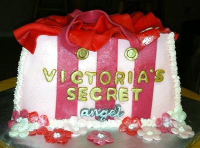 Victoria's Secret Shopping Bag - Cake by Rachel