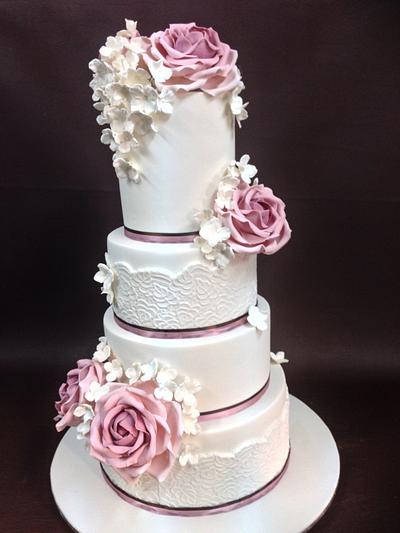 3 tiers wedding cake - Cake by Cake11