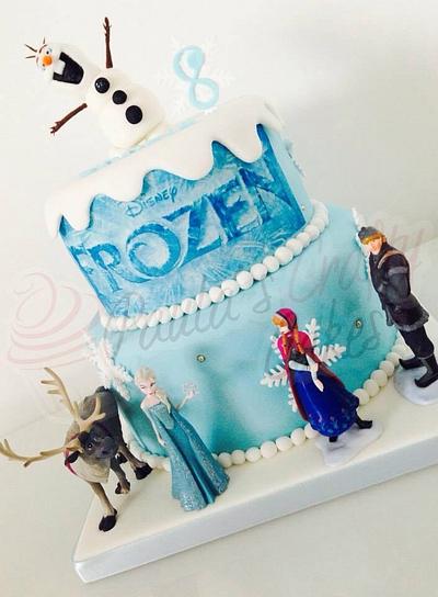 Disney frozen cake - Cake by PaulasCraftyCakes