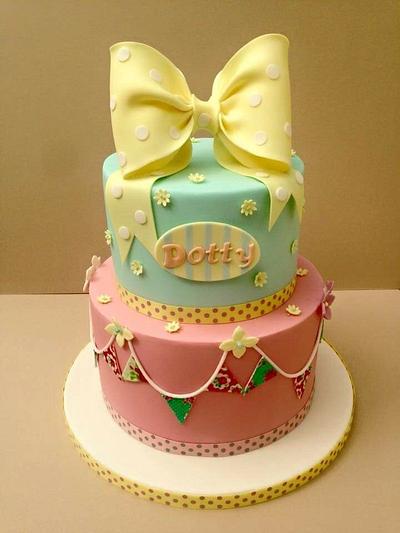 christening cakes for Dotty - Cake by Swirly sweet