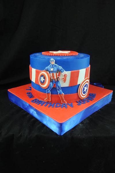 Captain America Cake - Cake by Sugarpixy