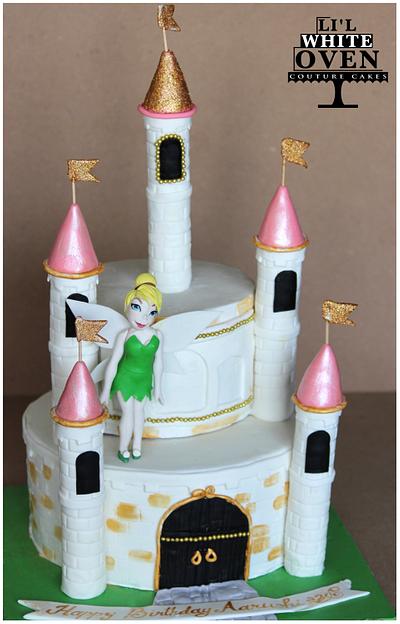 Castle cake with Tinkerbell - Cake by Gauri Kekre