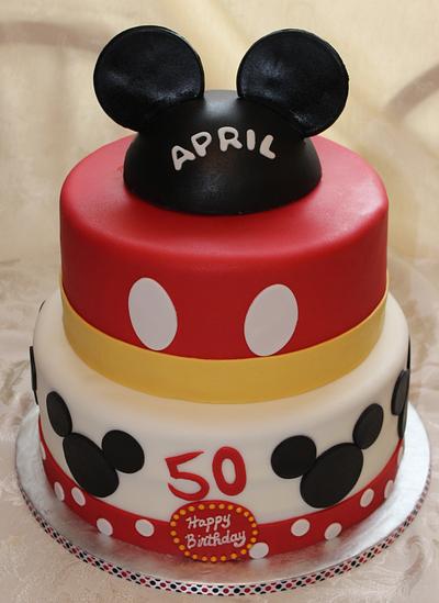 April's Mickey Birthday - Cake by Cathy Gileza Schatz