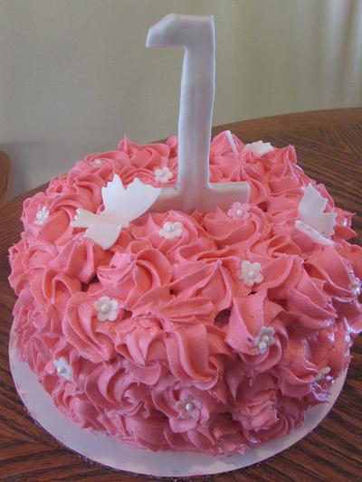 Meadow's Smash cake - Cake by Laura 