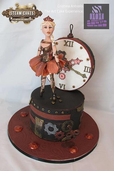 Steam Cakes- Steampunk Collaboration " Musical Time Box" - Cake by Cristina Arévalo- The Art Cake Experience