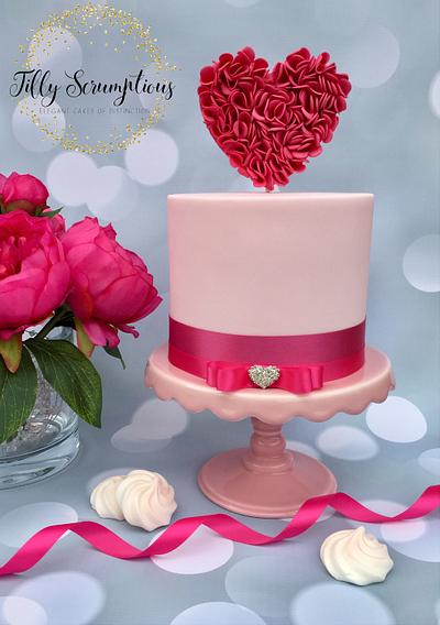On St Valentine's Day With Love - Cake by Tilly Scrumptious