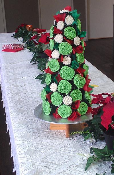 Cupcake Christmas Tree - Cake by Fancy Fondant WA