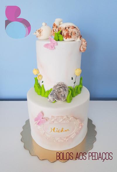 Cat's in the garden  - Cake by Bolos aos Pedaços (Ana Neves) 
