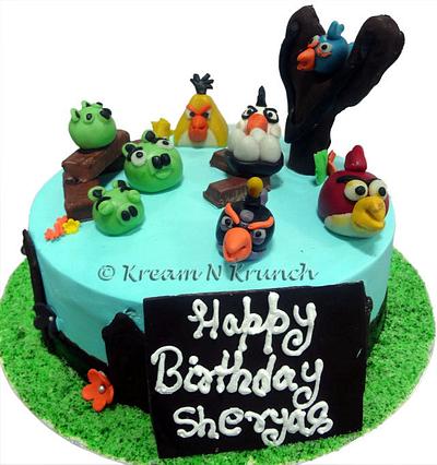 Angry Birds - Cake by KnKBakingCo