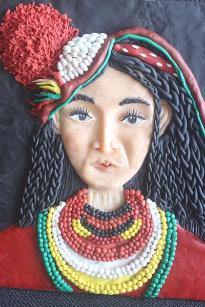 Khalaas Tribe Lady - Spectacular Pakistan Collaboration - Cake by Sumerucreations