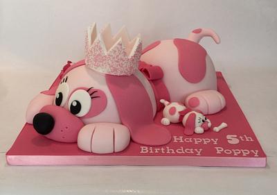 Pink Puppy Dog Cake - Cake by Jackie's Cakery 