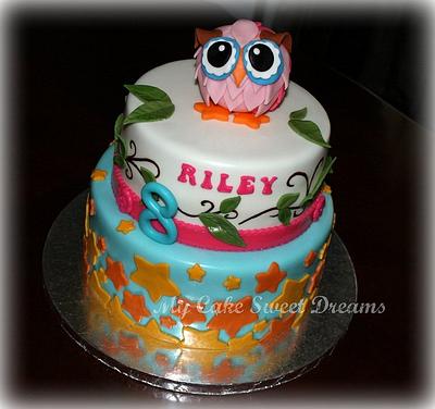 Owl Birthday Cake - Cake by My Cake Sweet Dreams