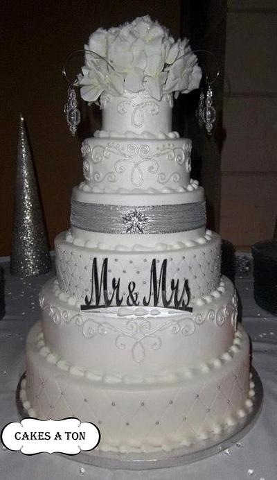 New Year's Eve Wedding Cake  - Cake by Cakes A Ton 