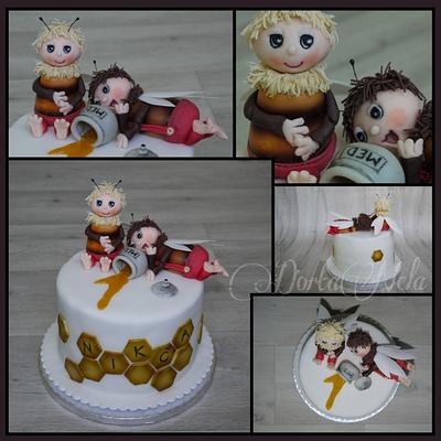 Cake with "The Bee Bears" - Cake by DortaNela