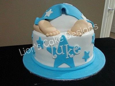 Baby Bottom - Cake by Lior's Cake Designs