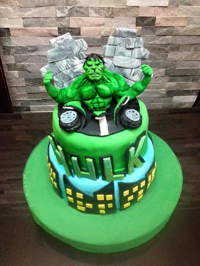 hulk - Cake by Karlaartedulce