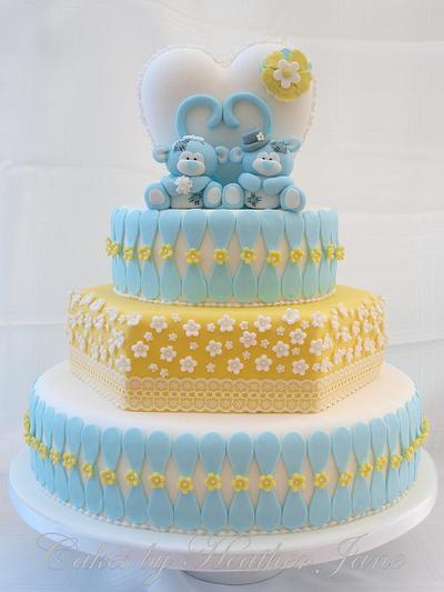 Blue Nosed Monkey wedding - Cake by Cakes By Heather Jane