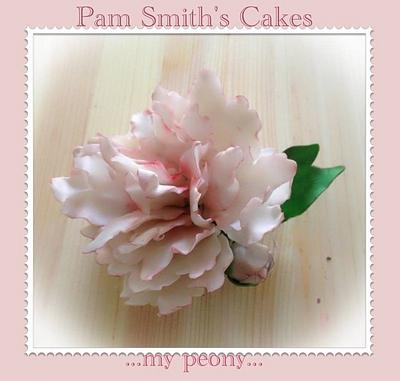Peony - Cake by Pam Smith's Cakes