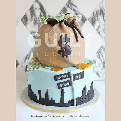Bag of money - Cake by Guilt Desserts