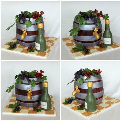 A barrel of wine - Cake by Anka