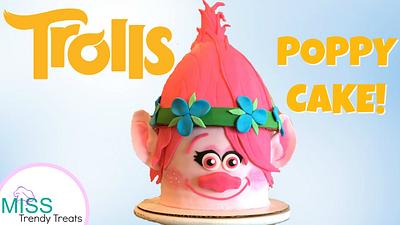 POPPY 'TROLLS' CAKE USING WILTON'S DRESS CAKE FOR HER HAIR! - Cake by Miss Trendy Treats