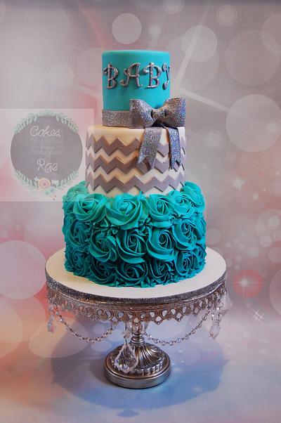 Baby shower  - Cake by CakesbyRae