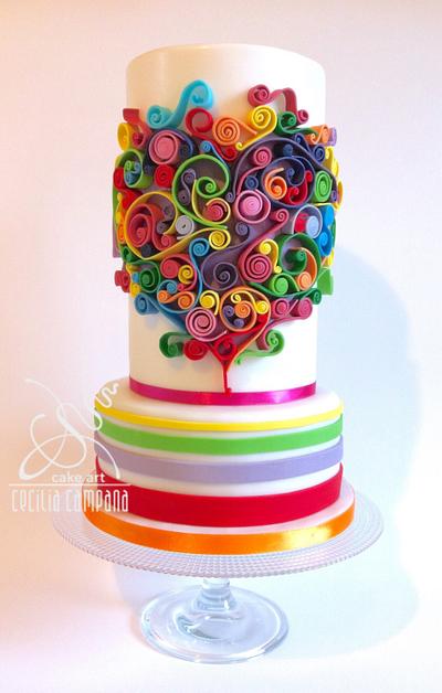 The Colors of love - Cake by Cecilia Campana