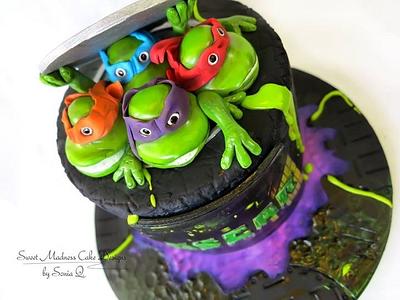 Mutant turtles - Cake by Sweet Madness Cake Designs