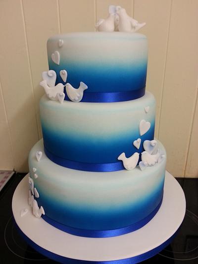 blue birds. - Cake by dee45