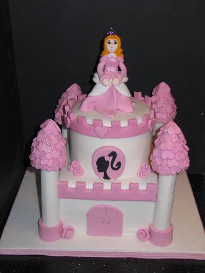 barbie castle - Cake by d and k creative cakes