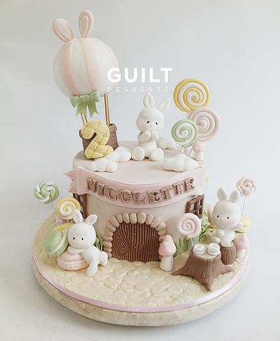Cute bunnies - Cake by Guilt Desserts