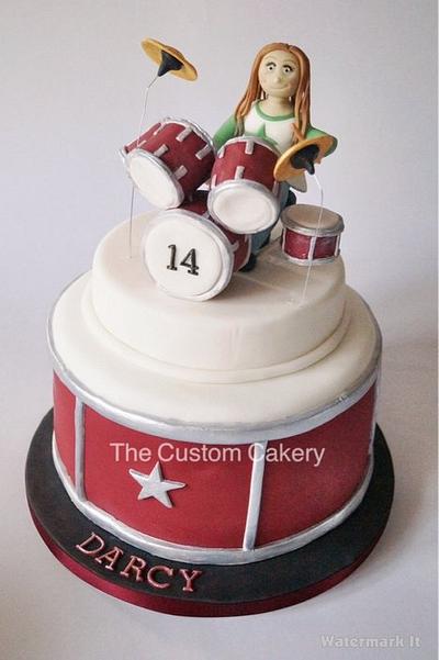 Darcy the Drummer - Cake by The Custom Cakery