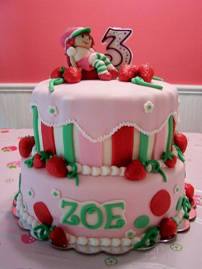Strawberry Shortcake Theme - Cake by Kristi