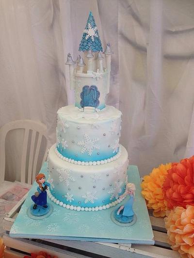 Frozen Castle Cake - Cake by Autumn's Cake House