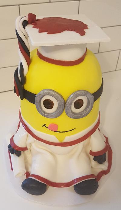 Minion Graduation Cake - Cake by Finer Things Bakery