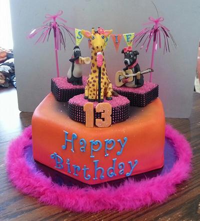 Animal Music Birthday Cake - Cake by Wendy's Cake Sensations