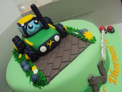 Tractor Fondant Cake - Cake by Letchumi Sekaran