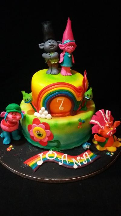 Trolls Cake - Cake by Cristina Arévalo- The Art Cake Experience