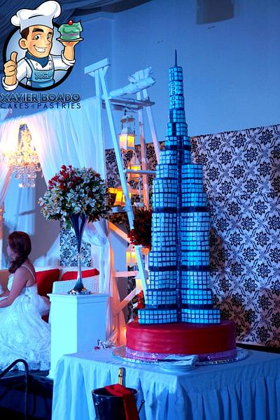 Burj Khalifa Wedding cake - Cake by Xavier Boado