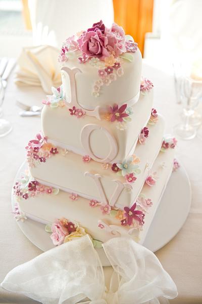 Love Wedding Cake - Cake by Cherish Cakes by Katherine Edwards