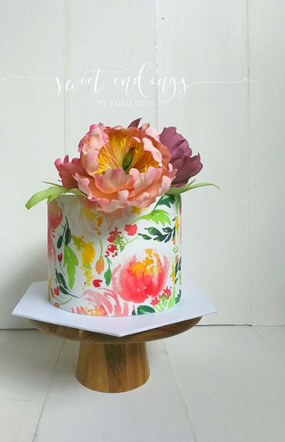 Floral Beauty - Cake by Lulu Goh