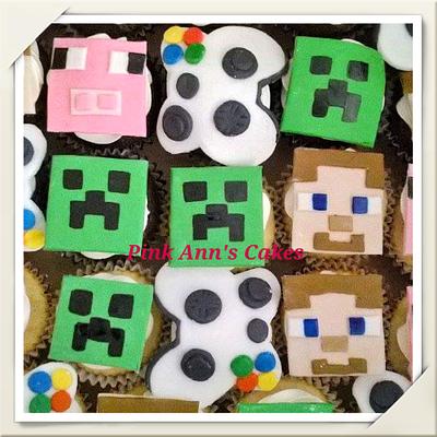 minecraft cupcakes! ! - Cake by  Pink Ann's Cakes